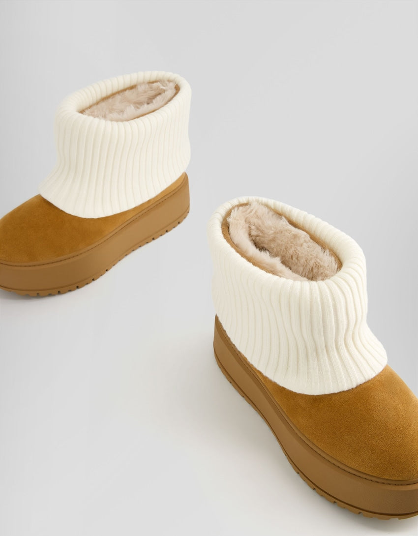 Sock-Style Platform Boots